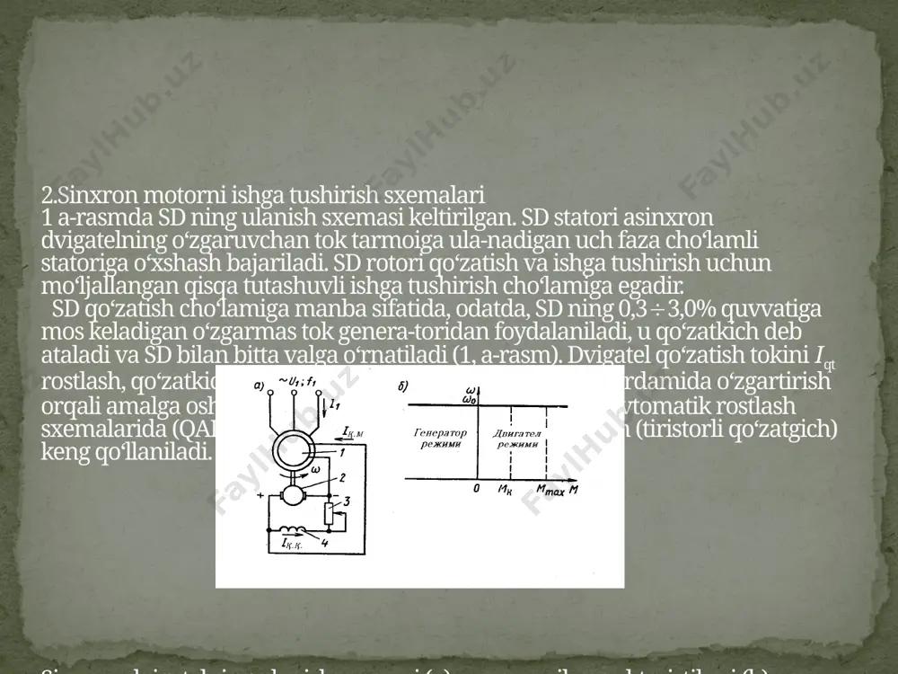 sinxron mashinani ishga tushirish va revers qilish - Page 4