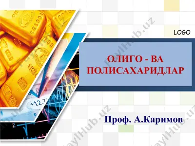 oligo - va polisaxaridlar — PPT