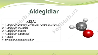 aldegidlar — PPTX