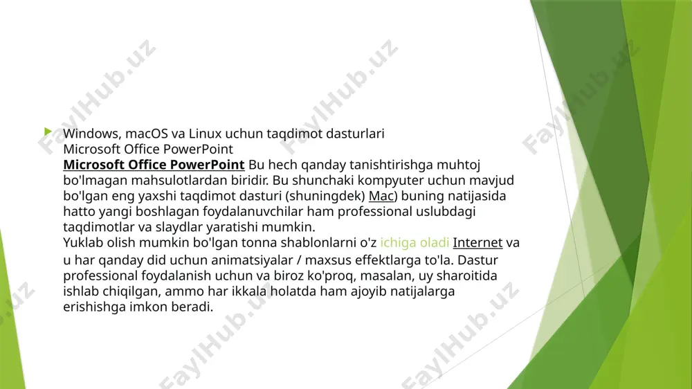 taqdimotlar tayyorlash - Page 5