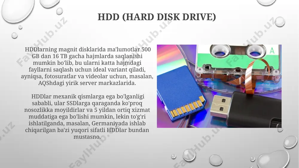 xotira qurilmalari. ularning turlari va vazifalari - Page 5