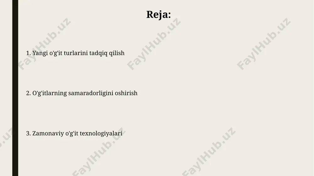 adqiqotlar shuni ko'rsatdiki, yangi biofertilizerlarning 30% gacha hosildorlikni oshirish potentsiali mavjud bo'lib, bu nazorat guruhiga nisbatan sezilarli farqni anglatadi. nanoo'g'itlar: texnologiya va imkoniyatlari nanoo'g'itlar tuproqqa 20-50 nm o'lchamdagi zarrachalar sifatida qo'llaniladi, bu esa ozuqa moddalarining samaradorligini 30-50% ga oshiradi va o'simliklarning o'sishini tezlashtiradi. magnitli nanoo'g'itlar maqsadli yetkazib berishni ta'minlaydi, bu esa o'simliklarning ozuqa moddalarini aniq va samarali singdirishini 10-15% ga yaxshilaydi va chiqindilarni kamaytiradi. bioo'g'itlar: turlari va xususiyatlari fosfor va kaliyga boy bioo'g'itlar, o'simliklarning ildiz tizimini rivojlantirishga yordam beradi, bu esa suv va ozuqa moddalarini yaxshiroq o'zlashtirishini ta'minlaydi, hosildorlikni 10-15% ga oshiradi. bioo'g'itlarning 30 dan ortiq turi mavjud bo'lib, ularning tarkibi va ta'siri o'simliklarning turli xil ehtiyojlariga moslashtirilgan. bu mikroorganizmlar faolligini oshirish orqali o'simliklarning o'sishini tezlashtiradi. o'g'itlarning o'simliklarga ta'siri fosforli o'g'itlar, o'simliklarning ildiz tizimini rivojlanishiga ijobiy ta'sir ko'rsatib, tuproqdagi suvni yaxshiroq o'zlashtirishiga va 25% gacha hosildorlikni oshirishiga yordam beradi. o'g'itlardagi azotning 30% gacha bo'lgan qismi nitrat shaklida bo'lib, o'simliklar uni …