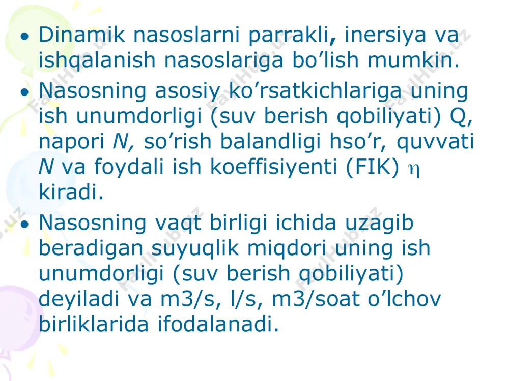 nаsоslаrning turlаri vа аsоsiy ko’rsаtkichlаri - Page 4