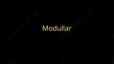 modullar — PPTX