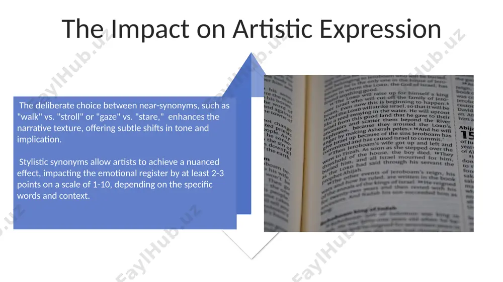 stylistic synonyms and their use in artistic speech - Page 4