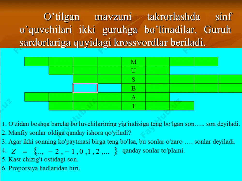 yig'indining va ayirmaning kvadrati dars ishlanma 7 sinf - Page 5