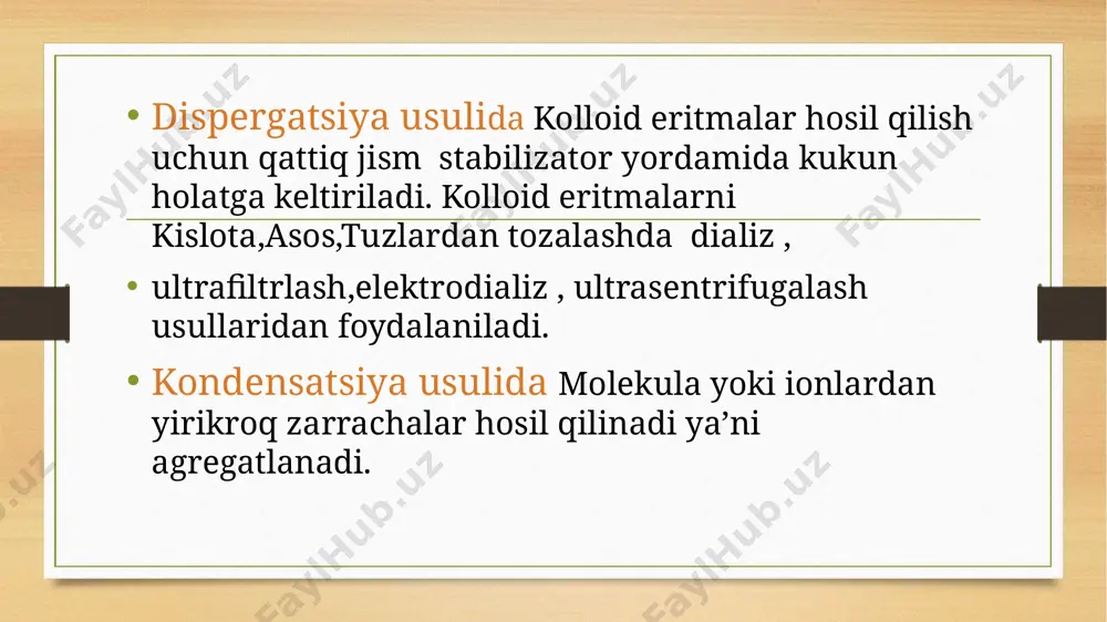 kolloid sistemalarni dializ yo’li bilan tozalash - Page 5