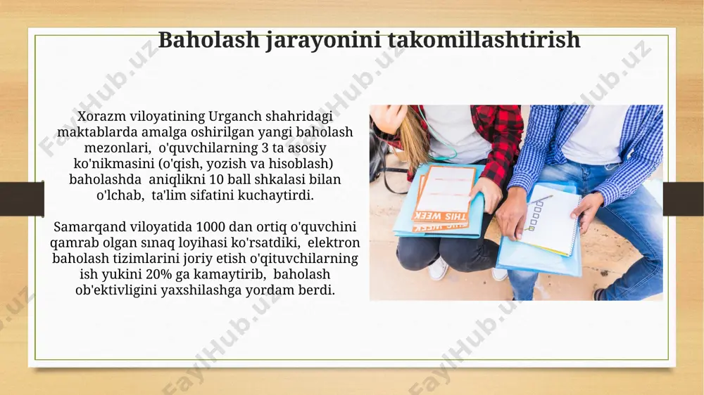 o‘quvchilar bilimlarini baholash - Page 5