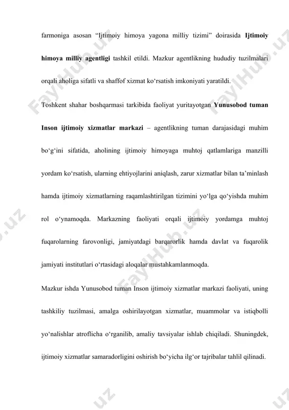 samarali vositalarini ishlab chiqish, abkm xodimlari uchun muntazam treninglar. iii. loyihani monitoring qilish va boshqarish, shu jumladan: a) mehnat bozoridagi aralashuvlar monitoringini kuchaytirish, mavjud dasturlarning ta'sirini baholashda mehnat vazirligi qoshidagi respublika ilmiy markazining salohiyatini oshirish, malakali kadrlarga bo'lgan talabni o'rganish, mehnat organlarining ish jarayonlarini baholash, dasturlarning benefitsiarlari o’rganishga qaratilgan chora-tadbirlar; b) loyihaning barcha uchta komponentlarining monitoringini o’tkazish va boshqarish bo’yicha tadbirlar. aholini ijtimoiy himoya qilish tizimini yanada takomillashyirish hamda sohaga zamonaviy axborot-kommunikatsiya texnalogiyalarini keng joriy etishchora-tadbirlari . o‘zbekiston respublikasi prezidentining “aholiga davlat ijtimoiy xizmatlari va yordam taqdim etish tartib-taomillarini avtomatlashtirish bo‘yicha qo‘shimcha chora-tadbirlar to‘g‘risida” 2020-yil 4-avgustdagi pq-4797-son qarori ijrosini ta’minlash, shuningdek aholini ijtimoiy himoya qilish tizimini yanada takomillashtirish hamda sohaga zamonaviy axborot-kommunikatsiya texnologiyalarini keng joriy etish maqsadida vazirlar mahkamasi qaror qiladi: 1. (1-band o‘zbekiston respublikasi vazirlar mahkamasining 2021-yil 21-oktabrdagi 654-sonli qaroriga asosan o‘z kuchini yo‘qotgan — qonunchilik ma’lumotlari milliy bazasi, 21.10.2021-y., 09/21/654/0981-son) 2. o‘zbekiston respublikasi mahalla va oilani qo‘llab-quvvatlash vazirligi …