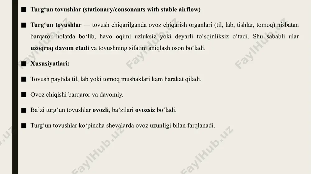 turg‘un va noturg‘un tovushlar. - Page 5
