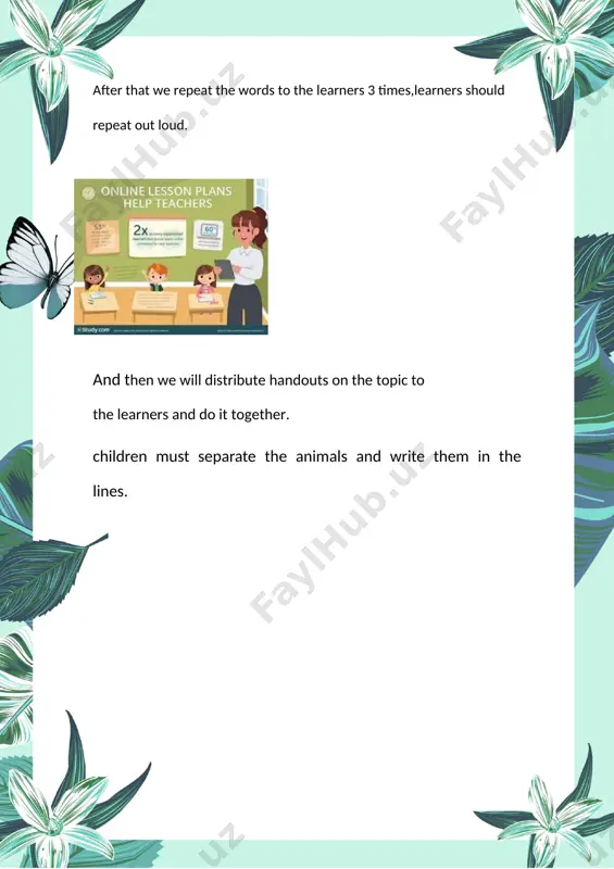 teaching vocabulary to young learners handout - Page 3