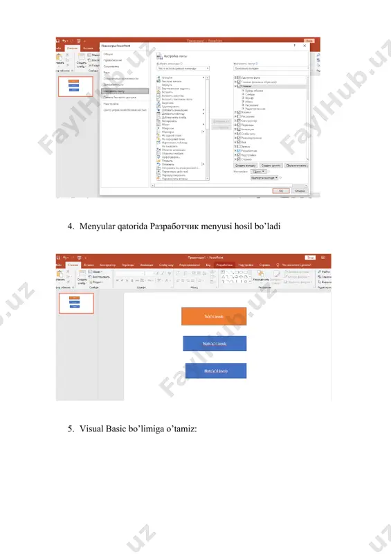 powerpoint slaydlar ustida tugmalar yaratish - Page 3