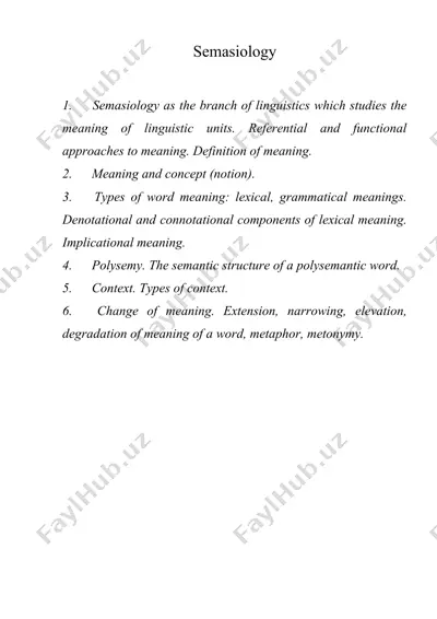 semasiology — DOCX