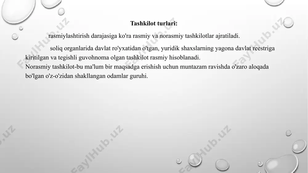 ydi. missiya kompaniyaning nimaga intilayotganligini ko'rsatadi, rahbariyatning erishmoqchi bo'lgan narsalarini ko'rsatadi. barcha keyingi ishlar missiyani tanlashga bog'liq. bu missiya maqsad, vazifalar, ularga erishish uchun rejalar ishlab chiqilganligi asosida amalga oshiriladi. missiyani ishlab chiqishda quyidagi omillar hisobga olinadi: tashkilotning paydo bo'lishi va rivojlanishi tarixi, uning an'analari, yutuqlari va kamchiliklari, shakllangan tasvir. mavjud xatti-harakatlar uslubi va egalari va rahbarlarning harakat qilish usuli. resurslar, ya'ni tashkilot boshqarishi mumkin bo'lgan barcha narsalar: naqd pul, taniqli oziq-ovqat markalari, noyob texnologiyalar, xodimlarning iste'dodi va boshqalar. tashkilotning tanlangan strategiyalar orqali maqsadlariga erishish qobiliyatiga ta'sir ko'rsatadigan barcha omillar mavjud bo'lgan muhit. tashkilotning o'ziga xos afzalliklari. nike missiyasi: dunyodagi har bir sportchiga ilhom va yangilikni jalb qilish. adidas missiyasi: bizning vazifamiz jahon sport brendlari orasida etakchi bo'lishdir. biz o'z qarashlarimiz asosida etakchilikka erishmoqdamiz - bizning sportga bo'lgan ishtiyoqimiz dunyoni yanada yaxshiroq qiladi. bizning barcha ishlarimiz bizni o'zimizni va atrofimizdagi dunyoni yaxshilashga imkon beradigan sportga bo'lgan ishtiyoqdan ruhlantiradi. kfc missiyasi: …