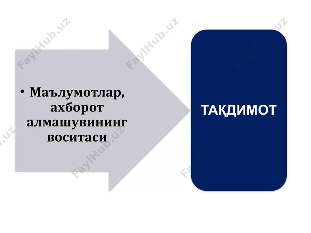 ийинишда инсоннинг маданиятлилик даражаси, диди, дунёқараши намоён бўлишига бефарқ бўлмасликдир кийим ва ташқи кўриниш талаблари муносиблик дид озода кийим танлаш кийим мажмуасида камида 3та ранг бўлиши керак инсоннинг кўзи, сочи, танасининг, ранги ва феълига кўра кўйлак доимо костюмга нисбатан ёруғроқ рангда бўлиши кийим ва ташқи кўриниш шартлари кийим эркин ҳаракат қилишга халақит бермаслиги керак енги калта кўйлак билан костюм кийилмайди кўйлакнинг енги костюм енгидан 2 см. кўриниб туриши лозим ён-атрофдагилар бефарқ кишилар палапартиш кийинадилар расмий холатларда костюмнинг пастки тугмасидан бошқа барча тугмалари қадалади овқатланаётганда ва томоша пайтида костюмнинг пастки тугмаси ечиб қўйилади кийимдаги ҳар бир буюм (тугма, чўнтак) ташқи кўринишга таъсир кўрсатади тўғри танланган кийим жисм ва қоматдаги қусурни яширади image1.jpeg image2.png image3.jpeg image4.jpeg image5.jpeg image6.jpeg image7.png image8.png image9.png image10.png image11.png image12.jpeg image13.jpeg image14.jpeg image15.jpeg image16.png image17.jpeg image18.jpeg