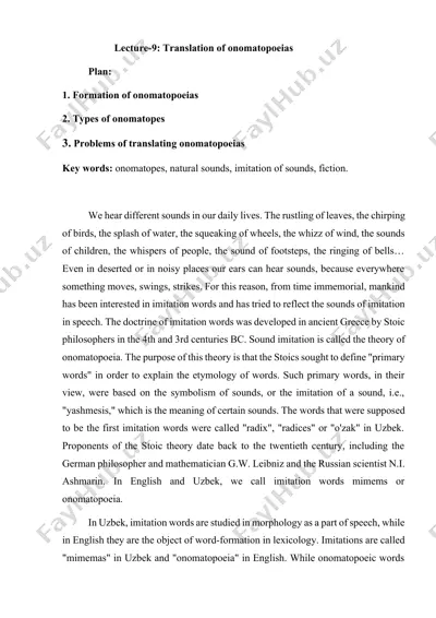 translation of onomatopoeias — DOCX