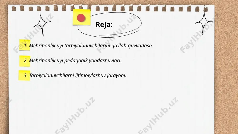 oslashishida muhim ahamiyatga ega. tadqiqotlar natijalariga ko'ra, 70% dan ortiq bolalar o'zlarining birinchi ijtimoiy malakalarini oilada oladilar. o'quvchilar maktabda 12 yil davomida ijtimoiylashadilar, bu esa ularga turli ijtimoiy rollarni o'rganish imkonini beradi. yoshlarning taxminan 60%i sinfdoshlari bilan mustahkam ijtimoiy aloqalarni shakllantiradilar. bunda o'qituvchilarning 50% roli ota-onaniki kabi kuchlidir. yoshlik yillarida shakllangan ijtimoiy ko'nikmalar, kelajakda jamiyatda muvaffaqiyatli bo'lish imkoniyatini 80% oshiradi. bu jarayonlarda ta'lim tizimidagi ishtirok, elektron kommunikatsiyalar va shaxsiy hayotiy tajribalarning roli muhimdir. ... t.me/slaydai_bot 4. ruhiy salomatlik va psixologik yordam. ruhiy salomatlik va psixologik yordam odamlarning hissiy, ruhiy va ijtimoiy farovonligini oshirishga qaratilgan xizmatlar to'plamidir. o'zbekistonda aholining qariyb 16% i hayot davomida ruhiy salomatlik bilan bog'liq muammolarga duch kelishi mumkin. psixologik yordam markazlari va psixologlar yoshlarni, kattalarni va oilalarni qo'llab-quvvatlashda muhim rol o'ynaydi. ruhiy salomatlik muammolarining oldini olish uchun 10 dan ortiq davlat muassasalari va ko'plab xususiy amaliyotlar mavjud. jasliq psixologik markazlaridan biri bo'lib, u bir yilda o'rtacha 2000 …