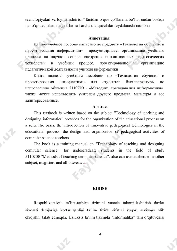 og xodimlarni oliy o‘quv yurtlariga ishga qabul qilish o‘zbekiston respublikasi vazirlar mahkamasi tomonidan tasdiqlagan nizomga muvofiq tanlov asosida amalga oshiriladi. ta’lim beruvchi o‘qituvchi bevosita pedagogik faoliyat bilan shug‘ullanadi. pedagogik faoliyat – yosh avlodni hayotga, mehnatga tayyorlash uchun xalq oldida, davlat oldida javob beradigan, bolalarga ta’lim-tarbiya berish uchun maxsus tayyorlangan odamlarning mehnat faoliyatidir. pedagogik faoliyat o‘z mohiyatiga ko‘ra ijodiy xarakterga ega. ma’lumki, inson oldida biror muammo turgandagina ijodkorlikka ehtiyoj tug‘iladi. pedagogik faoliyat kishi shaxsini uning dunyoqarashini, e’tiqodini, ongi, xulq-atvorini shakllantirishdek umumiy maqsadga bo‘ysungan son-sanoqsiz pedagogik masalalarni yechish jarayonidir. bunday jarayonni ijodkorliksiz, pedagogik mahoratsiz amalga oshirib bo‘lmaydi. pedagogik mahorat – bu o‘quv jarayonining barcha shakllarini eng maqbul va samarali holatda tashkil etish, ularni shaxs kamoloti maqsadlari tomon yo‘naltirish, o‘quvchilarda dunyoqarashni shakllantirish, qobiliyatni rivojlantirish, ularda jamiyat uchun zarur bo‘lgan faoliyatga moyillik uyg‘otish jarayonidir. shuningdek, pedagogik mahorat shaxsning kompleks xususiyati bo‘lib, u o‘zida insonparvarlik va pedagogik qobiliyatlarni mujassamlashtirgan holda kasbiy pedagogik faoliyatni tashkil qilish, …