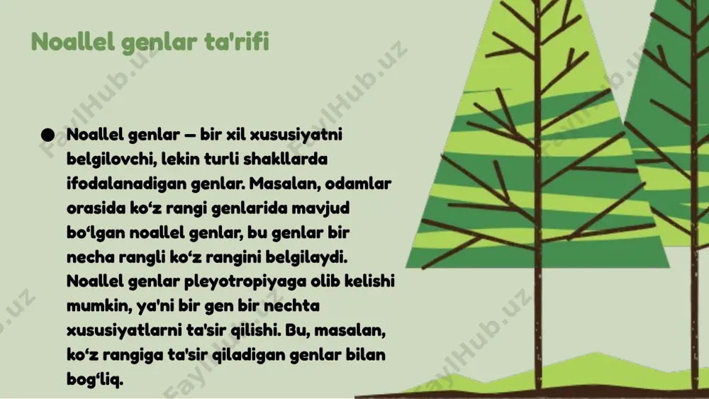 'zaro ta'siri orqali ko'p o'zgarishlarni keltirib chiqaradi va biologik jarayonlarda muhim rol o'ynaydi. pleyotropiya evolyutsion jarayonlarda ham muhim rol o'ynaydi. pleyotropik ta'sirlar orqali genetik o'zgarishlar, organizmning muhitga moslashuvi va yangi fenotiplarning paydo bo'lishiga olib kelishi mumkin. shu tariqa, pleyotropik ta'sirlar, evolyutsion o'zgarishlarni tezlashtirishi va biologik xilma-xillikni oshirishga yordam beradi. pleyotropiya misollari pleyotropiya - bir genning bir nechta fenotipik xususiyatlarga ta'sir ko'rsatish qobiliyatidir. masalan, marfan sindromi, bu gen kardiovaskulyar, skelet va ko'z tizimlariga ta'sir qiladi. ushbu sindromni keltirib chiqaradigan genning o'zgarishi, organizmning bir nechta tizimlarida muammolarni yuzaga keltirishi mumkin. pleyotropiya biologiyada genetik mutatsiyalarning qanchalik murakkabligini va genlarning bir-biriga ta'sirini ko'rsatadi. bunday holatlar, genetik kasalliklarni o'rganishda muhim ahamiyatga ega. photo by marco canepa on unsplash pleyotropiya va genetik kasalliklar pleyotropiya - bir genning bir nechta fenomenlarga yoki kasalliklarga ta'sir qilishi holatini anglatadi. masalan, marfan sindromi, bu genetik kasallik, bir vaqtning o'zida skelet, yurak va ko'z tizimlariga ta'sir ko'rsatadi. boshqa bir misol, a1-antitrypsin …