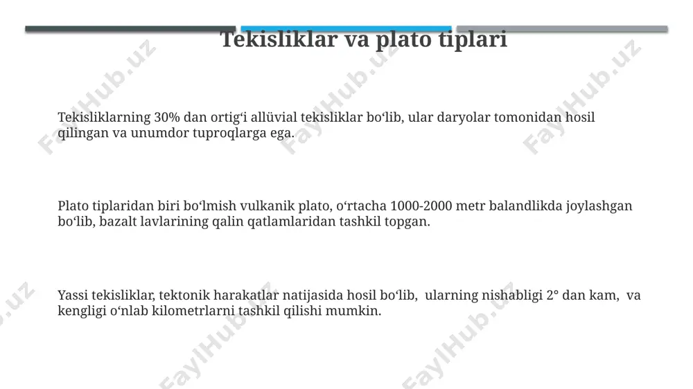 materik relyefi va orografiyasi - Page 3