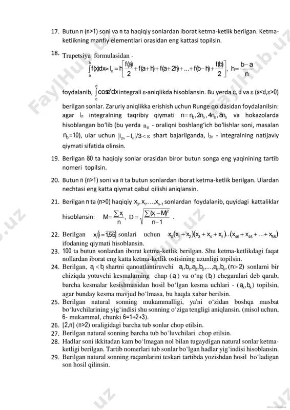 fibonachchi sonlari ketma-ketlikning 40-hadi topish - Page 3