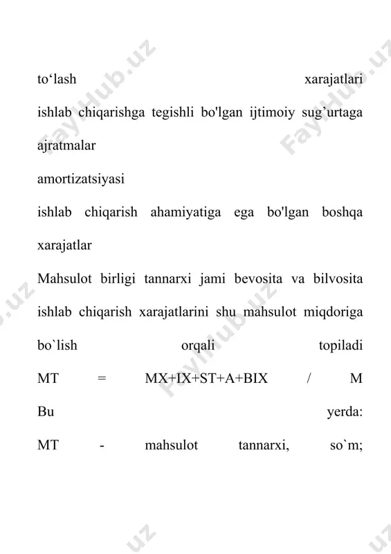 sanoatda tannarx, foyda va ishlab chiqarish rentabelligi - Page 5
