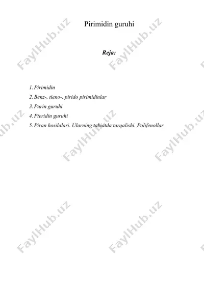 pirimidin guruhi — DOCX
