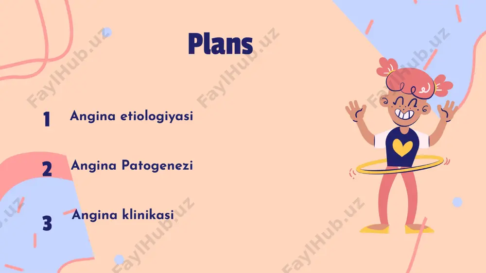 ga keladigan muammolarni o'z ichiga oladi. bu holat ko'pincha koronar arteriyalarda torayish yoki to'siqlar mavjudligi bilan bog'liq. natijada, yurak mushaklari kislorod etishmovchiligiga uchraydi, bu esa og'riq va diskomfort hissiyotlariga olib keladi. angina simptomlari ko'pincha stress, jismoniy faoliyat yoki hissiy zo'riqish paytida kuchayadi. bu jarayon angina hujumlarining sababi hisoblanadi. anginaning sabab va mexanizmlarini tushuntirib berish anginaning asosiy sabablaridan biri yurak qon tomirlarida ateroskleroz jarayonidir. ateroskleroz natijasida arteriyalarning devorlari qattiqlashadi va torayadi, bu esa qon oqimini cheklaydi. boshqa sabablar orasida yurak mushaklarining energiya iste'moli va kislorod talabining oshishi ham mavjud. bu mexanizmlar angina hujumlarini keltirib chiqaradigan asosiy omillardir. angina va yurak kasalliklari o'rtasidagi bog'liqlik angina, ko'pincha yurak kasalliklarining birinchi belgisi hisoblanadi. bu yurak mushaklarining kislorod yetishmovchiligi bilan bog'liq bo'lgan bir holatdir va u yurak ishemik kasalligi, yurak o'rtasidagi qon aylanishi va boshqa yurak muammolari bilan chambarchas bog'liqdir. angina simptomlari, shuningdek, yurak xurujlari yoki boshqa jiddiy holatlarning oldini olish uchun ogohlantiruvchi belgi sifatida …