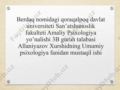 tafakkur va fikrlash — PPTX