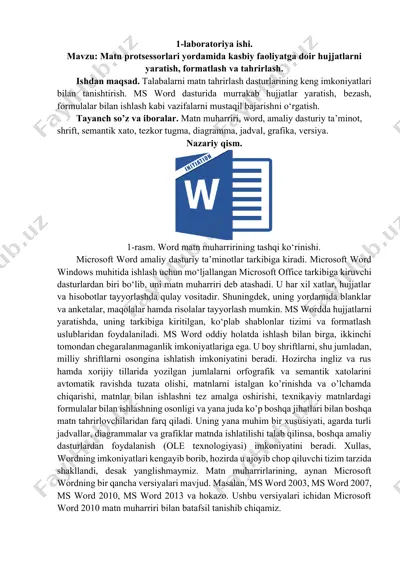 microsoft word — DOCX