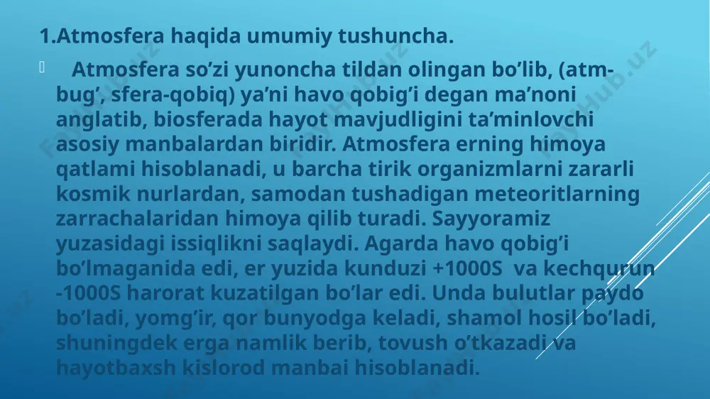 , suv o'tkazmaydigan va siqilmaydigan jinslar: granit, qumtosh, ohaktosh. yarim tosh - siqilish qobiliyatiga ega bo'lgan va suvga chidamli, topaklar shaklidagi qattiq jinslar. qumli jinslar 0,05 mm va undan ortiq o'lchamdagi donalarning va qum donalarining tarkibiga kiradi. kleyning hajmi 0,05 mm va undan kam bo'lgan qum donalariga ega. tuproqlar tuproqshunoslik tomonidan insonning muhandislik-texnik faoliyati ob'ekti sifatida qaraladi. tuproqlarning eng muhim xususiyatlari mineral tarkibi, tuzilishi va tuzilishidir. jismoniy parametrlardan donador tarkibi, g'ovakliligi, namligi, harorati, issiqlik o'tkazuvchanligi, bo'shashmasligi va zichligi farqlanadi. tuproqdagi suv tarkibiga qarab, plastika, shishish, namlik, yopishqoqlik va suv o'tkazuvchanlik xususiyatlari ajralib turadi. tuproq eroziyasi - tashqi omillar natijasida er qoplamining buzilishi. yo'qolish darajasi yangi tuproq qatlamining hosil bo'lish tezligidan pastroq va progressiv bo'lganida eroziya odatiy holdir. shuningdek, eroziya tabiiy va antropogen xususiyatga ega “fermerlar tuproq yuzasidan barcha qoldiqlarni olib tashlaydi, ammo ildizlar qoladi. shu ham juda yaxshi. ildizlar tuproq mikroorganizmlari uchun ozuqa, ular organik moddalardir. biroq ildizlarning o‘zigina yetarli …