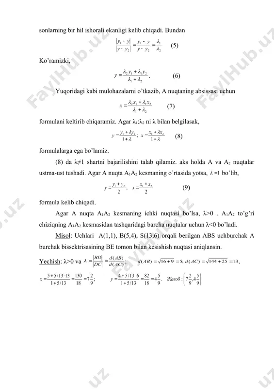 tеkislikdа kооrdinаtаlаr mеtоdi - Page 4
