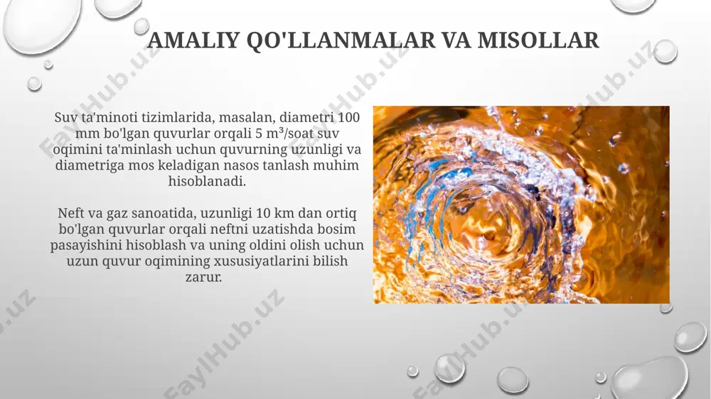 bosimli quvur (kalta va uzun)larda suyuqlikning barqaror harakati - Page 5