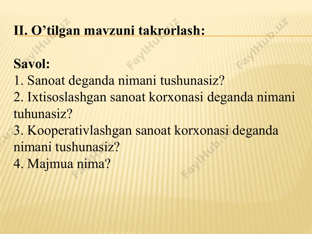 hsulotlar olinadi. neftni qazib chiqarish xarajatidan o`rta hisobda 4 barobar kam. milliy iqtisodiyotda neftdan keng foydalanish juda ko`p mablag`ni tejashga imkon beradi. mahsulot birligini olish (aytaylik, 1 t neft qazib chiqarish) uchun ketadigin pulda ifodalangan hamma xarajat mahsulot tannarxi deyiladi. neftning tannarxi u qanday chuqurlikdan olinayotganligidan ko`ra konning neftga qanchalik boyligiga bog`liq. neft qazib olishning eng arzon usuli fontan usuli bo`lib, bundan neft quduqlardan kondagi bosim tufayli otilib chiqadi. bosim kamaygan holda uni turli usullar bilan ko`tarib turiladi. neftni nasoslar yordamida chiqarib olish ham keng tarqalgan. gaz singari neftni quvurlar orqali yuborish uni tashishning eng arzon va xavsiz usulidir (temir yo`lda tashishga nisbatan 4 barobar arzonga tushadi). quvur transporti neftni ite`molchilarga bir maromda yetkazib berishni ta`minlaydi. turli transport vositalariga ortish-tushurishdagi muqarrar isrofgarchilikka barham beriladi. ilgrigi vaqtda neft qayerda qazib chiqarilsa, o`sha yerida qayta ishlanar edi. hozirda neftni qayta ishlash sanoati mahsulotlari qayerda ko`p iste`mol qilinsa , neft o`sha yerga yetkazilib …