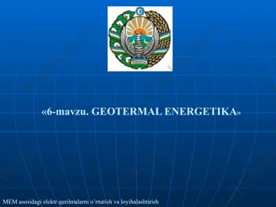 geotermal energetika — PPTX