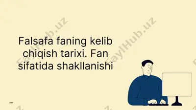 falsafa faning kelib chiqish tarixi. fan sifatida shakllanishi — PPTX