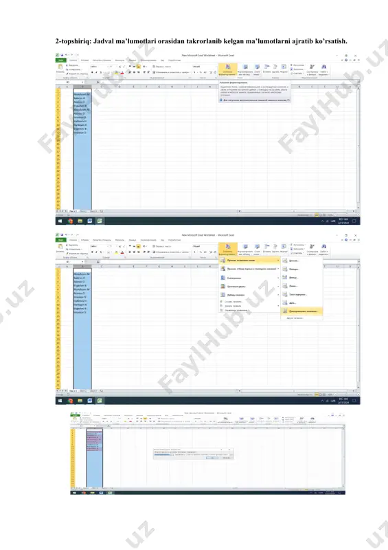 excel dasturlaridan foydalanish - Page 5