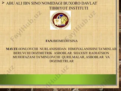 ionlovchi qurilmalar va dozimetrik asboblar — PPTX