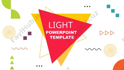 light powerpoint template — PPTX