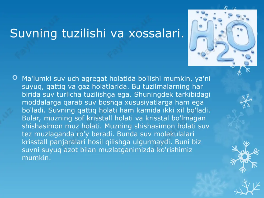 suvning fiziologik ahamiyati, hossalari va hujayraga yutilish mexanizmlari - Page 5