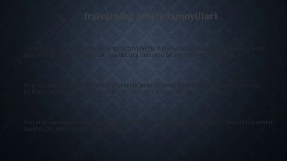 a metodlarni meros qilib oladi, polimorfizm esa shu meros qilingan metodlarning turli sinflarda turlicha amalga oshirilishini ta'minlaydi, bu esa kodning moslashuvchanligini 2-3 barobar oshiradi. abstrakt sinflar irsiyat va polimorfizmning birgalikdagi ishlashini namoyish etadi, chunki ular 5 ta yoki undan ortiq konkret sinflar uchun umumiy interfeys va asos bo'lib xizmat qiladi, ularning har biri o'ziga xos metodlarni amalga oshirishi mumkin. polimorfizm tushunchasi polimorfizm, 1 yoki undan ortiq interfeyslarni amalga oshirish orqali, kodning qayta ishlash va moslashuvchanligini 30% ga oshiradi, shu bilan birga kodni takrorlanishdan himoya qiladi. polimorfizmning asosiy afzalliklaridan biri bu kodning soddalashuvi va o'qilishi hisoblanadi, chunki 5 ta alohida metod o'rniga bitta umumiy metod ishlatiladi, kod hajmini kamaytiradi. polimorfizm bir nechta sinflarning obyektlariga bir xil metod nomini qo'llash imkonini beradi, lekin har bir sinf uchun ushbu metod o'ziga xos tarzda amalga oshiriladi, ya'ni 2-3 xil natija beradi. polimorfizmni qo'llash misollari polimorfizm grafik interfeyslarni yaratishda 2d va 3d obyektlarni bitta metod …