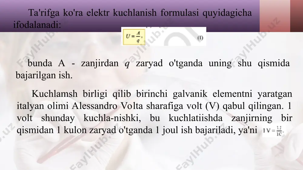 elektr kuchlanish va uni o'lchash 8 - sinf - Page 3