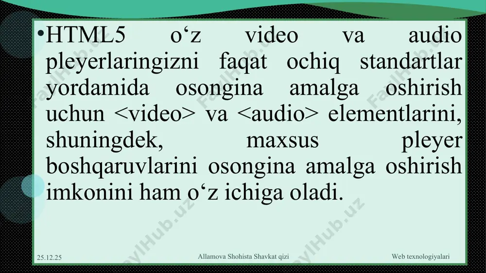 html elementlari bilan ta’nishish - Page 5