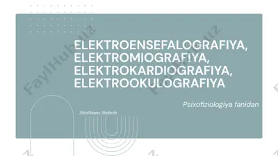 elektroensefalografiya — PPTX