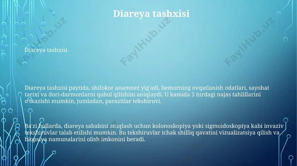 diareya - kasallik belgilari, diagnostika va davolash - Page 3