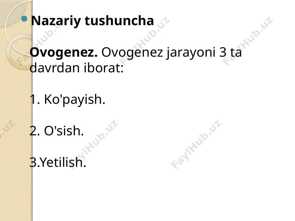 ovogenez bosqichlari, sxemasi va mexanizmi - Page 4