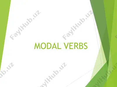 modal verbs — PPT
