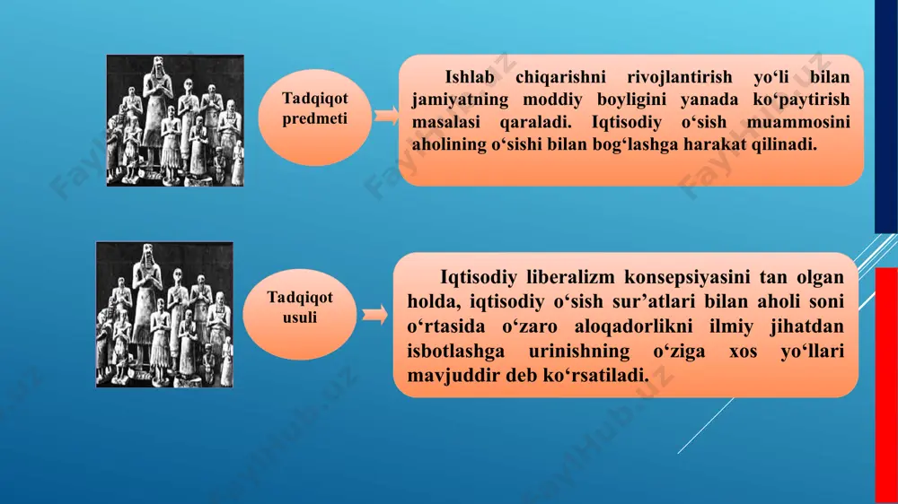 rni anglash, asosini ajratib olish juda qiyin, shuning uchun ularni chalkashtirib yubormaslik, sabab va oqibatni bir-biridan ajrata bilish lozim. j.s.mill klassik iqtisodiy maktabni yakunlovchilardan biri sifatida iqtisodiy ta’limotlarning rivojlanishiga juda katta hissa qo‘shdi. j.s.millning bu nazariyasi o‘z mohiyatiga ko‘ra, a.smit nazariyasi bilan hamohang. j.s.millning ta’kidlashicha, faqat unumli mehnat (natijasi ko‘rinib turadigan mehnat) “boylik” ya’ni “moddiy ne’matlar”ni yaratadi. uning nazariyasidagi yangilik shundan iboratki, mulkni muhofaza qiluvchi mehnatni va jamg‘armalarni ko‘paytirishga imkon beruvchi malakaga ega bo‘lish uchun sarflanadigan mehnatni ham unumli deb hisoblaydi. j.s.millning tasdiqlashicha, agar bu iste’mol “jamiyatning ishlab chiqaruvchi kuchlarini qo‘llab-quvvatlasa va ko‘paytirsa”, unumli mehnatdan keladigan daromadlar unumli iste’mol hisoblanadi. uningcha, unumsiz mehnatdan keladigan har qanday daromad bu– faqat unumli mehnat bilan yaratilgan daromadning oddiy qayta taqsimlanishidir. agar u ishchining va uning oilasining yashashi uchun zarur bo‘lgan vositalar minimumini ta’minlasa, hatto ish haqi iste’moli unumli hisoblanadi, uning “zeb-ziynat” keltiradigan qismi esa unumsiz hisoblanadi. kapital va foyda nazariyasi. j.s.mill jamg‘arish natijasida …