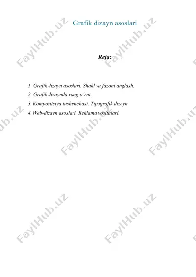 grafik dizayn asoslari — DOC