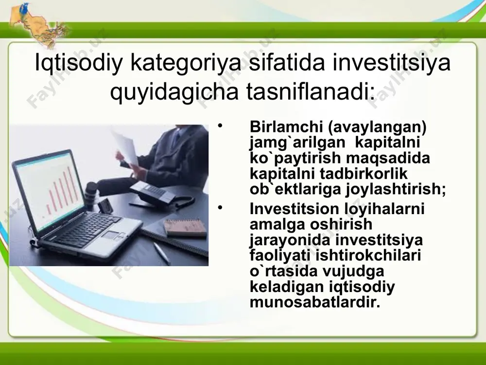 investitsiyalarning iqtisodiy mohiyati - Page 5